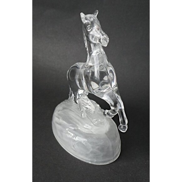 Vintage Cristal D'Arques France Lead Crystal Glass Horse Figurine Statue - Picture 3 of 5